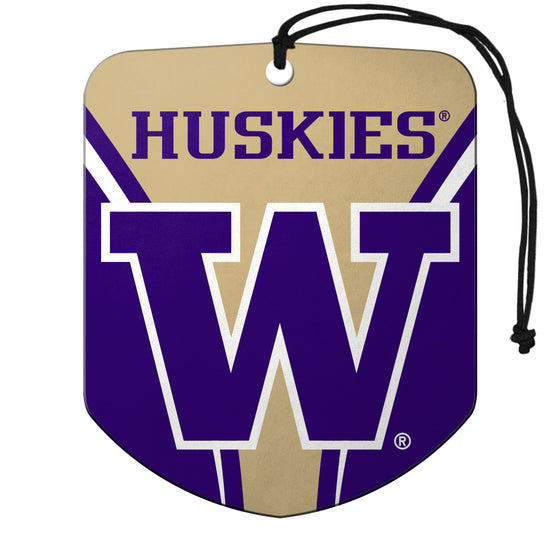 Washington Huskies Air Freshener Shield Design 2 Pack - Special Order