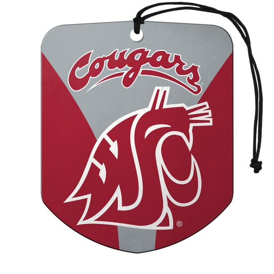 Washington State Cougars Air Freshener Shield Design 2 Pack - Special Order