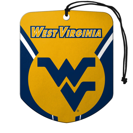 West Virginia Mountaineers Air Freshener Shield Design 2 Pack - Special Order