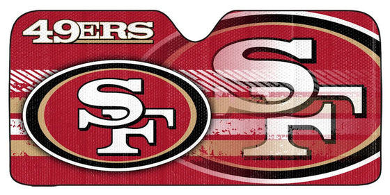 San Francisco 49ers Auto Sun Shade - 59"x27" (CDG)