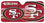 San Francisco 49ers Auto Sun Shade - 59"x27" (CDG)