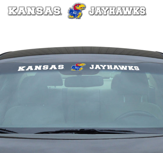 Kansas Jayhawks Decal 35x4 Windshield (CDG)