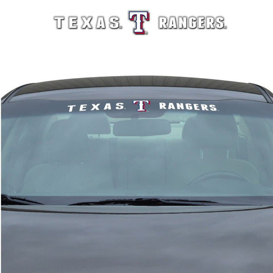 Texas Rangers Decal 35x4 Windshield (CDG)