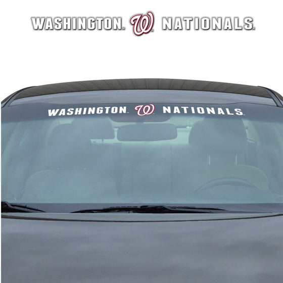 Washington Nationals Decal 35x4 Windshield