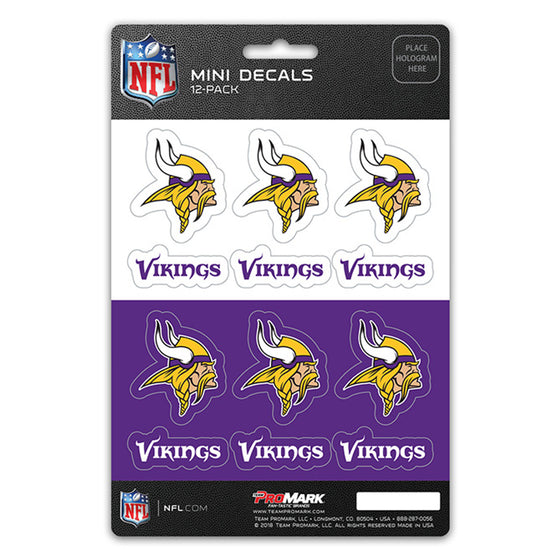 Minnesota Vikings Decal Set Mini 12 Pack