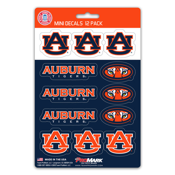 Auburn Tigers Decal Set Mini 12 Pack