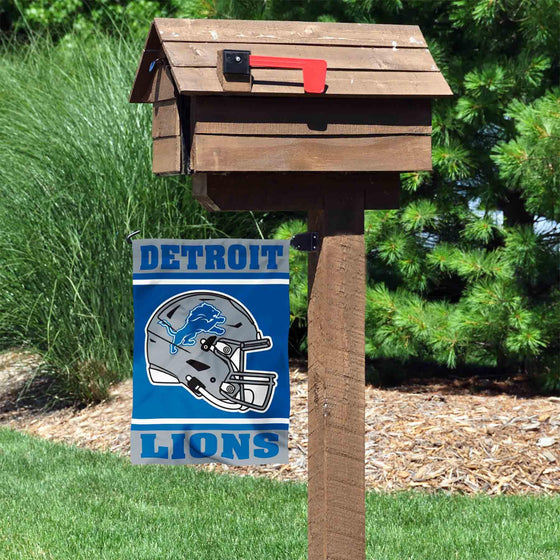 WinCraft Detroit Lions Helmet Double Sided Garden Banner Flag