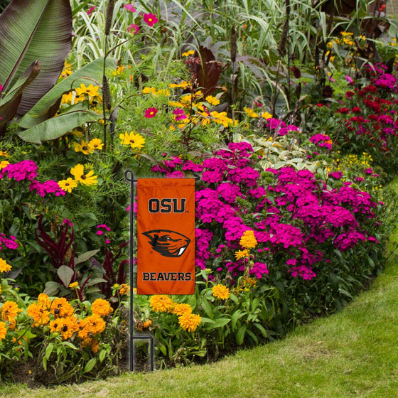 College Flags & Banners Co. Oregon State Beavers Mini Garden and Flower Pot Flag Topper