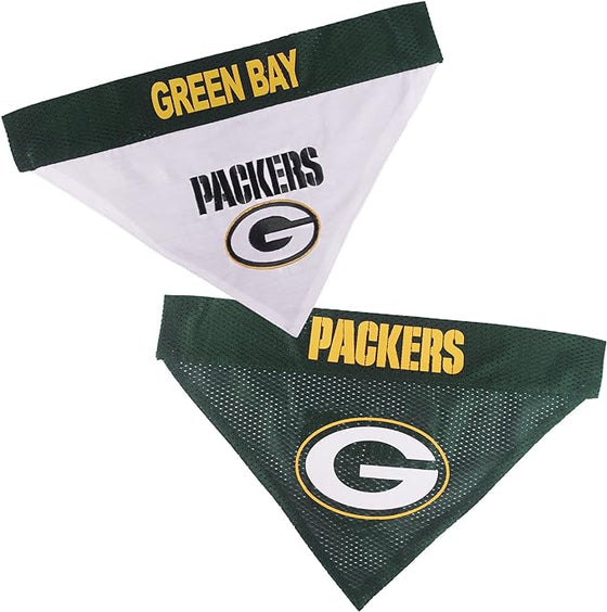 Aaron Rodgers Green Bay Packers Home and Away Reversible Bandana by Pets First