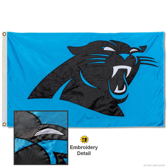 WinCraft Carolina Panthers Embroidered Nylon Flag