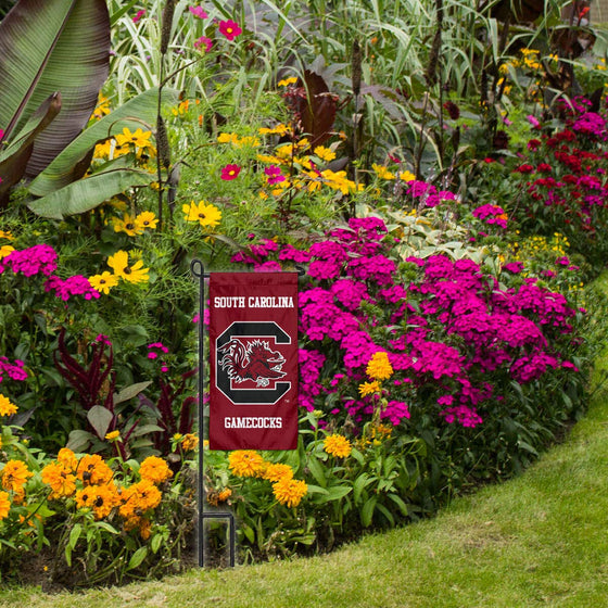 College Flags & Banners Co. South Carolina Gamecocks Mini Garden and Flower Pot Flag Topper