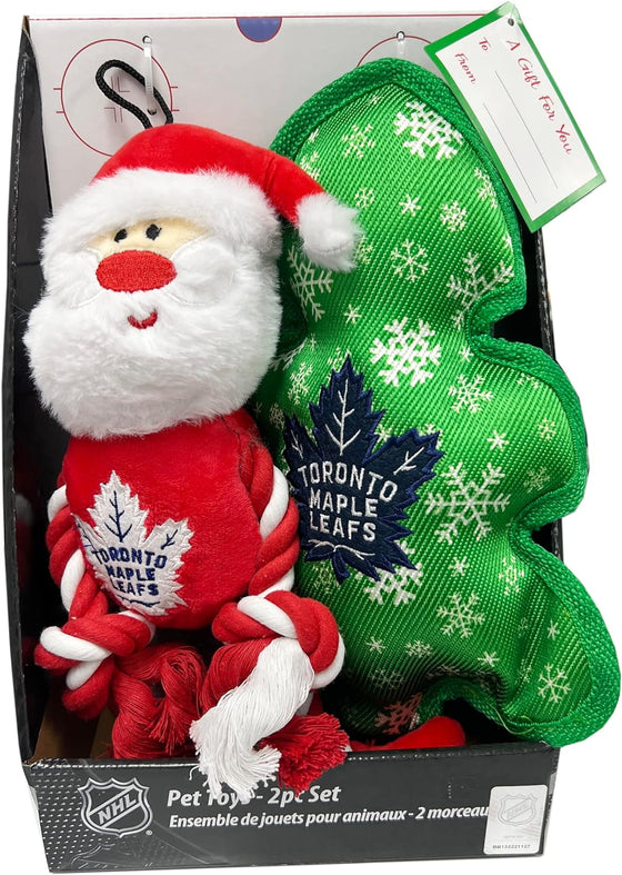 Toronto Maple Leafs Santa Rope/x-mas Tree Toy Boxset