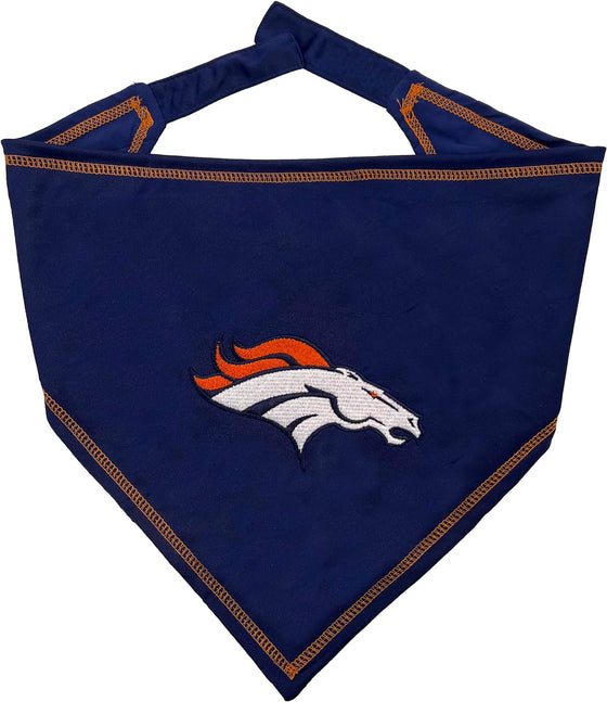 Denver Broncos Tie Around Bandana Pets First