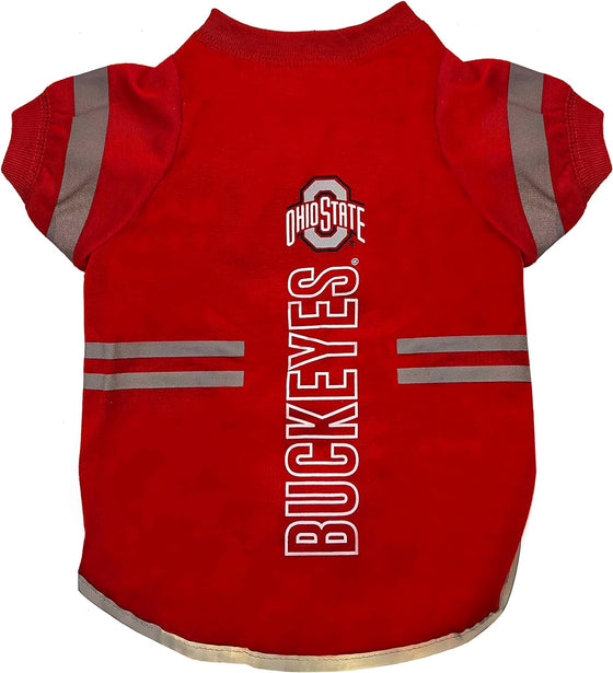 Ohio State Buckeyes Dog Reflective Tee Shirt Pets First