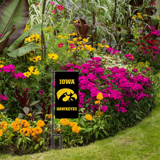 College Flags & Banners Co. Iowa Hawkeyes Mini Garden and Flower Pot Flag Topper