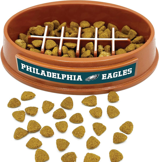 Philadelphia Eagles Football Slow Feeder Bowl