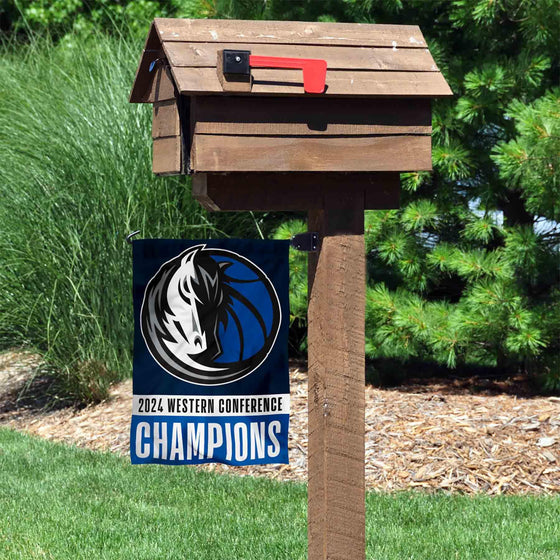 WinCraft Dallas Mavericks 2024 Finals Bound Conference Champions Garden Flag Banner