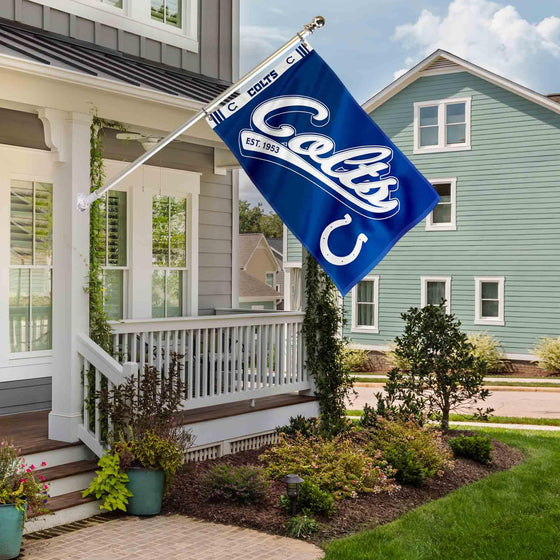 WinCraft Indianapolis Colts Script Logo Premium Flag