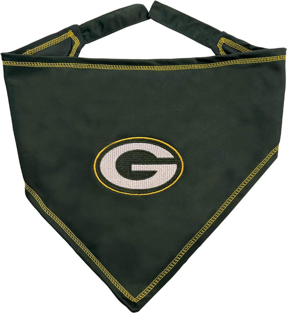 Green Bay Packers Tie Around Bandana Pets First