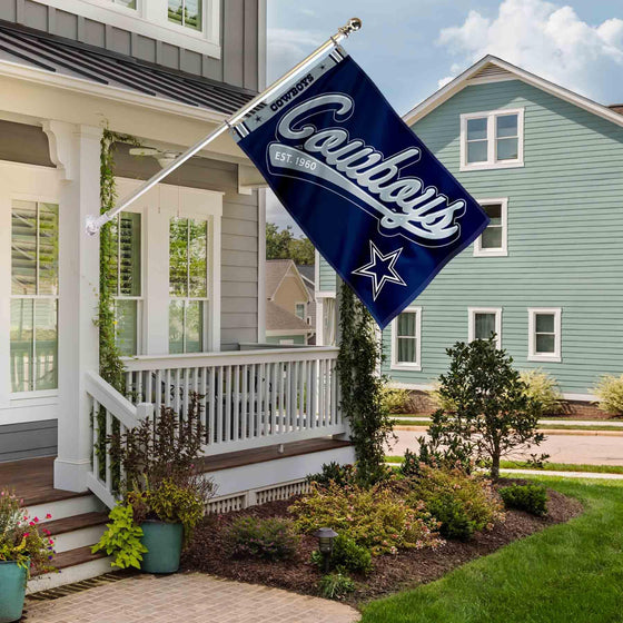 WinCraft Dallas Cowboys Script Logo Premium Flag