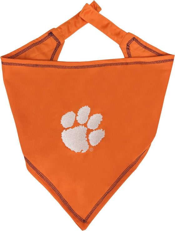 Clemson Tie Around Bandana Pets First