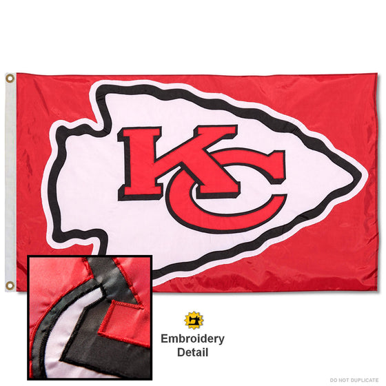 WinCraft Kansas City Chiefs Embroidered Nylon Flag