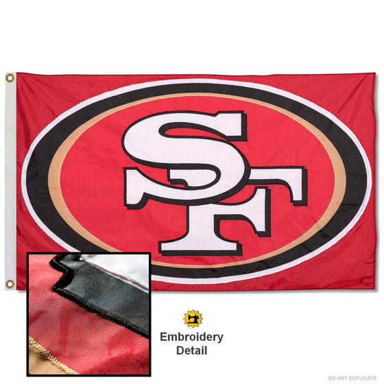 WinCraft San Francisco 49ers Embroidered Nylon Flag