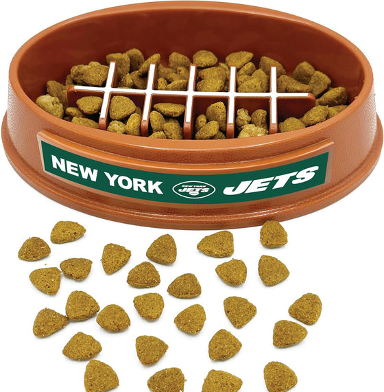 New York Jets Football Slow Feeder Bowl