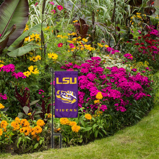 College Flags & Banners Co. Louisiana State LSU Tigers Mini Garden and Flower Pot Flag Topper