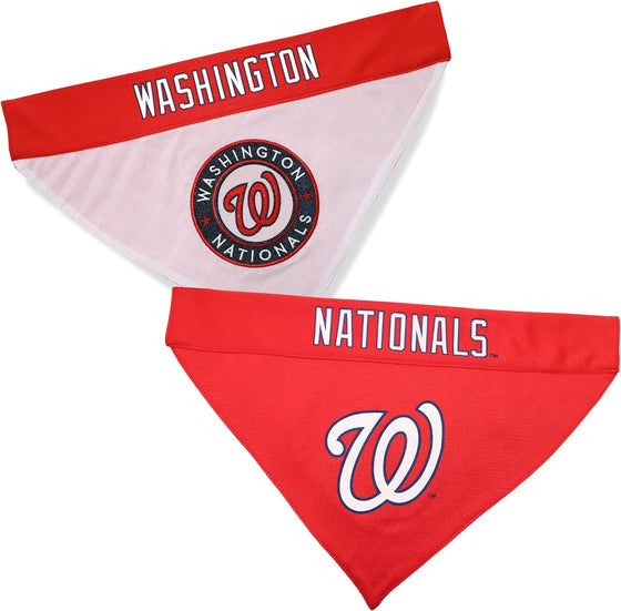 Washington Nationals REVERSIBLE Dog Bandana Pets First