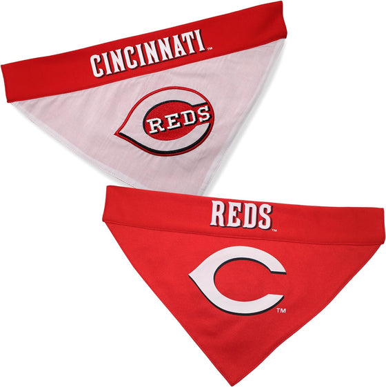 Cincinnatti Reds REVERSIBLE Dog Bandana Pets First