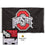 College Flags & Banners Co. Ohio State Buckeyes Embroidered and Stitched Nylon Flag