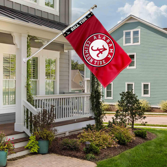 College Flags & Banners Co. Alabama Crimson Tide Printed Header 3x5 Foot Banner Flag