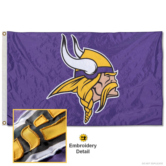 WinCraft Minnesota Vikings Embroidered Nylon Flag