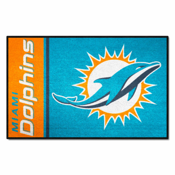 Miami Dolphins Starter Mat Accent Rug Uniform Style - 19in. x 30in.