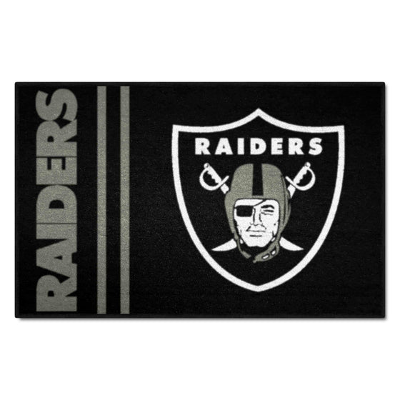 Las Vegas Raiders Starter Mat Accent Rug Uniform Style - 19in. x 30in.