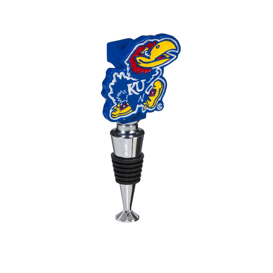 Kansas Jayhawks Wine Bottle Stopper Logo - Special Order