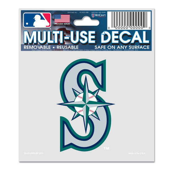 Seattle Mariners Decal 3x4 Multi Use - Special Order