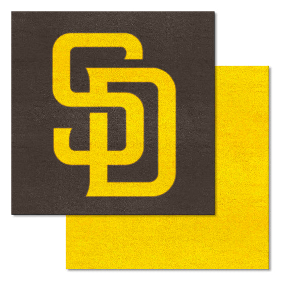 San Diego Padres Team Carpet Tiles - 45 Sq Ft.