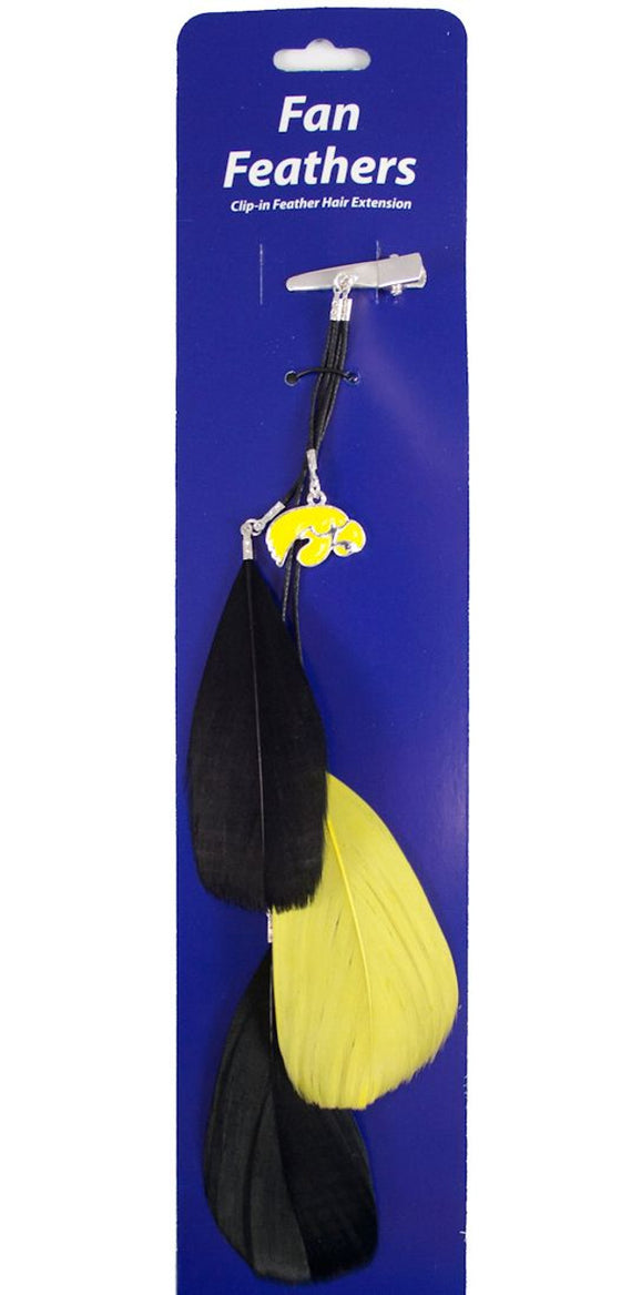 Iowa Hawkeyes Team Color Feather Hair Clip CO