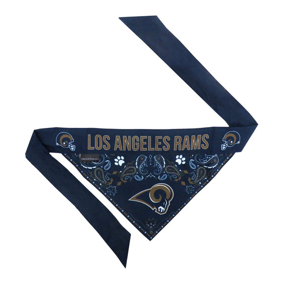 Los Angeles Rams Pet Bandanna Size M - Special Order