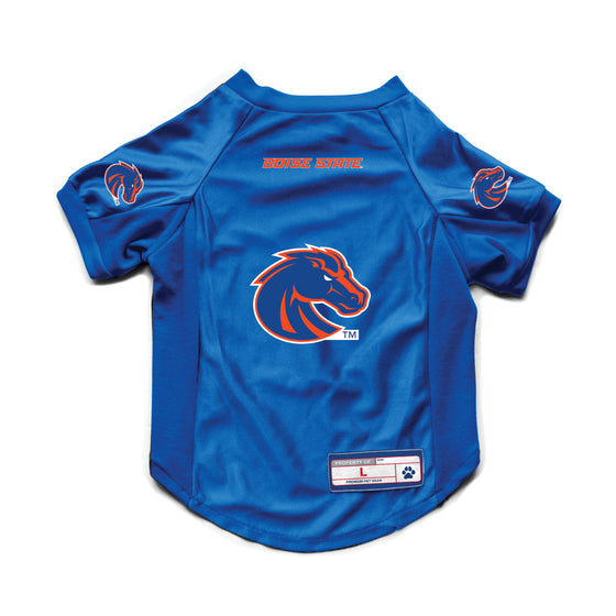 Boise State Broncos Pet Jersey Stretch Size Big Dog - Special Order