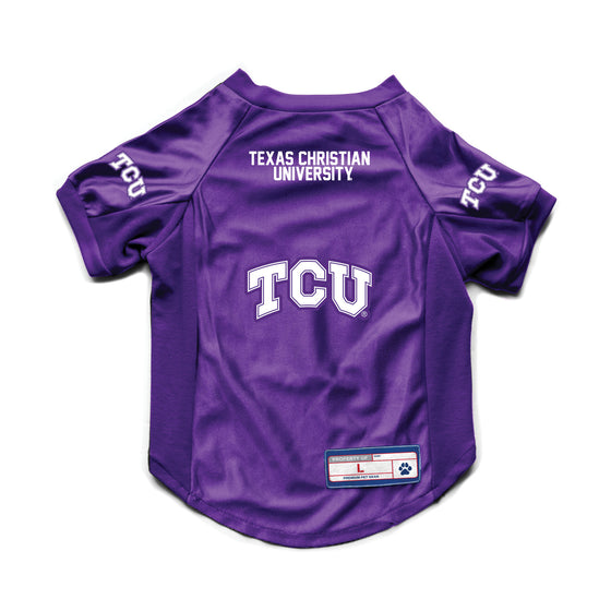 TCU Horned Frogs Pet Jersey Stretch Size Big Dog - Special Order