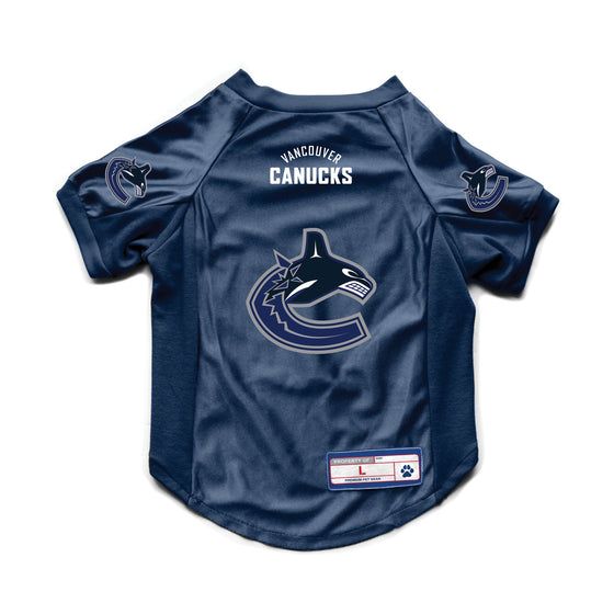 Vancouver Canucks Pet Jersey Stretch Size Big Dog - Special Order