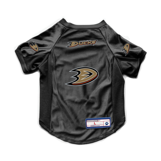 Anaheim Ducks Pet Jersey Stretch Size Big Dog - Special Order