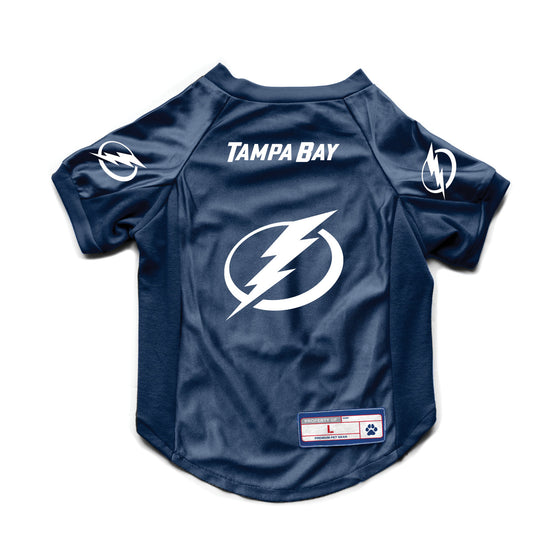 Tampa Bay Lightning Pet Jersey Stretch Size Big Dog - Special Order