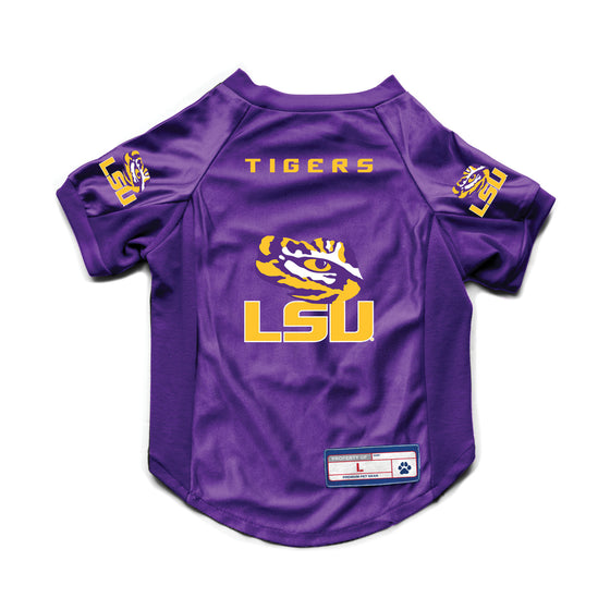 LSU Tigers Pet Jersey Stretch Size L