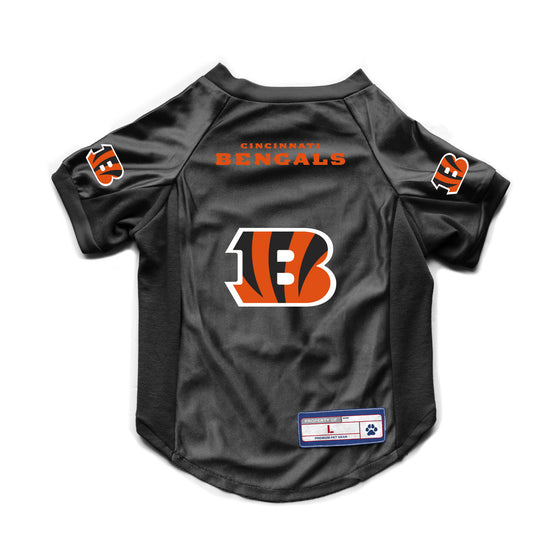 Cincinnati Bengals Pet Jersey Stretch Size L - Special Order