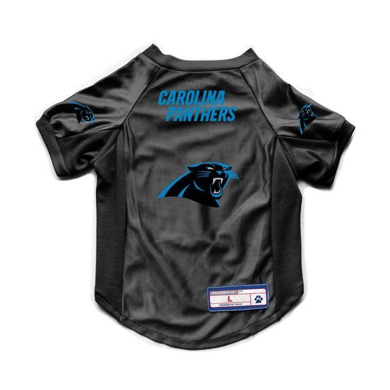 Carolina Panthers Pet Jersey Stretch Size L - Special Order