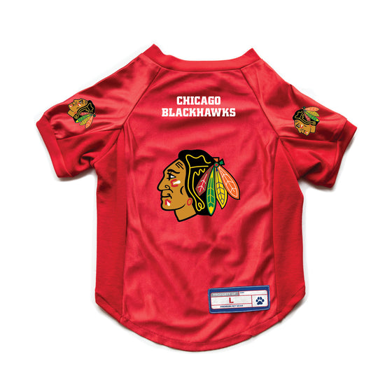 Chicago Blackhawks Pet Jersey Stretch Size XL